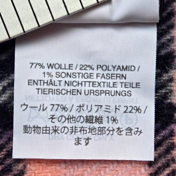 J. Crew Pink Plaid Wool Blend Scarf - Picture 4 of 8